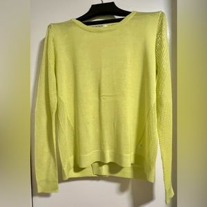 CAbi Medium Sweater Top-lime green
